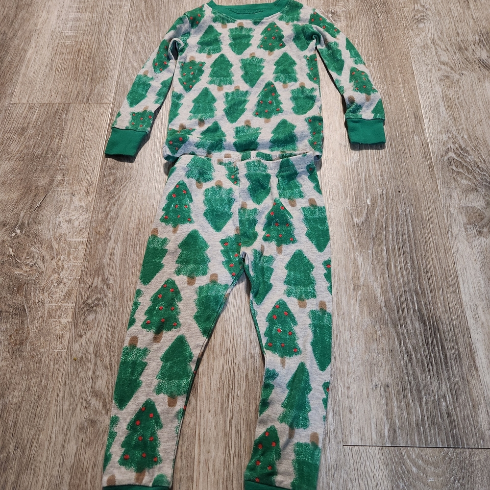 Carter's Green Tree Print Pajama Set